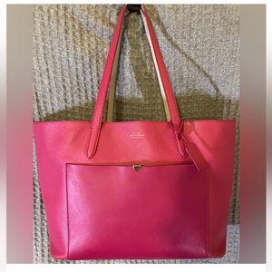 Smythson of Bond Street Pink Leather Designer Tote